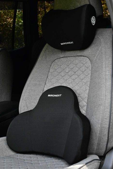 Подушка ортопедическая в машину memory foam для шеи и поясницы