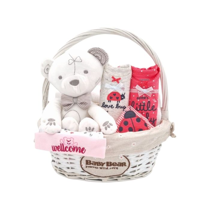 Coșulețe cadou bebeluși – fete, băieți, neutre și gemeni BabyBear.ro