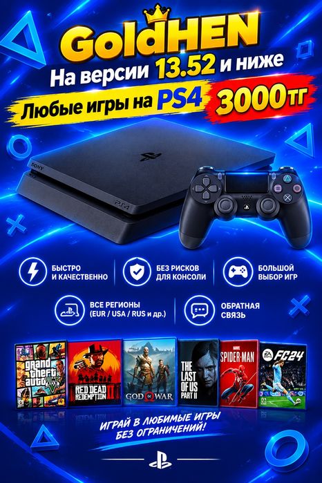 PS4 прошивка, игры