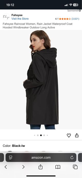 Geaca de ploaie dama