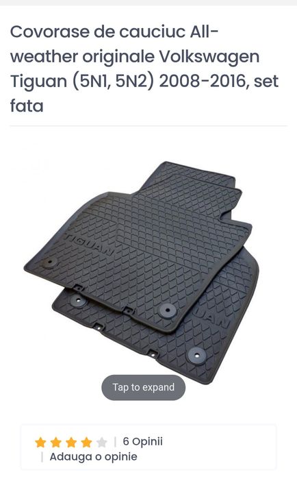Presuri Cauciuc All-Weather originale Tiguan 2008-2016