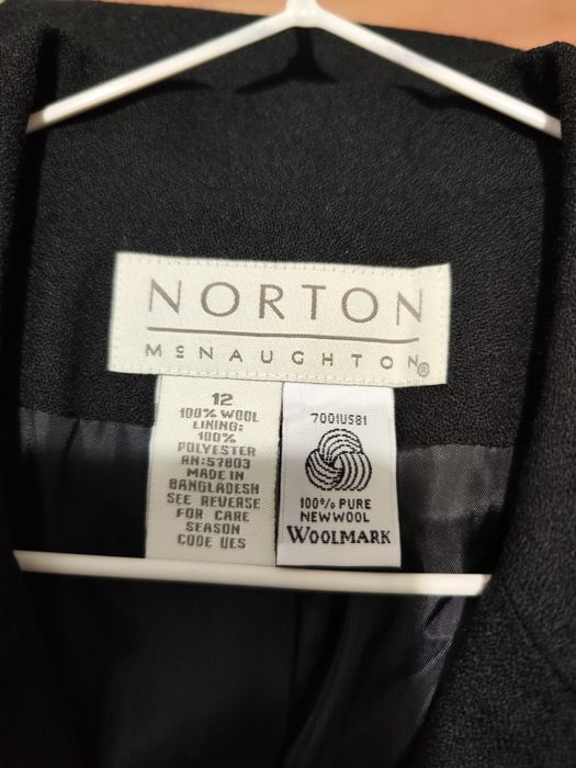 Pardesiu damă din lână pură Norton McNaughton USA mărimea M