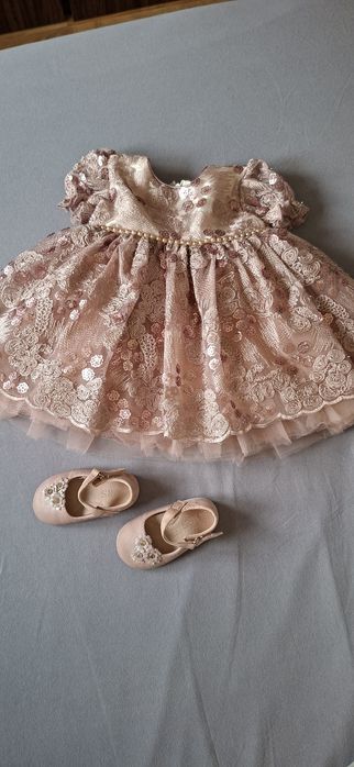 Rochiță superbă  si balerini bebe 18