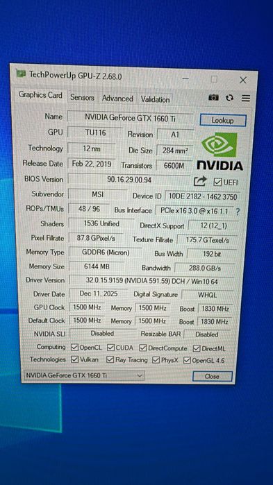PC gaming 1660TI