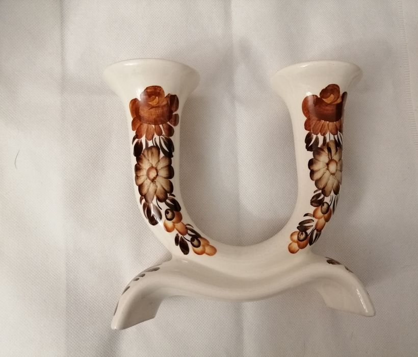 Полски керамичен винтидж свещник на минимум 60 години