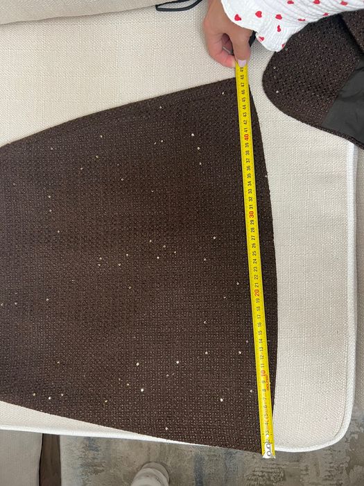 Сет в кафяво с пола и блейзър