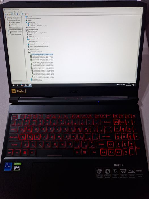 Игровой ноутбук Acer Nitro 5 (i7-11800H / RTX 3050 / 8GB / SSD 512GB