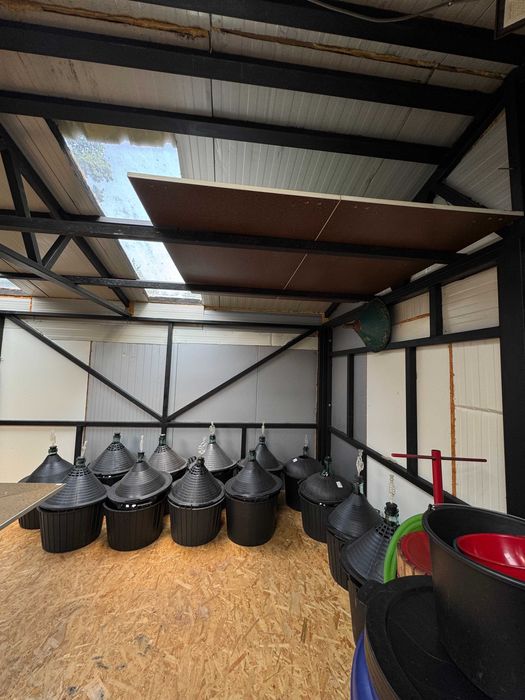 Damigeană sticlă 54L – Italia , cos protectie– stare impecabilă