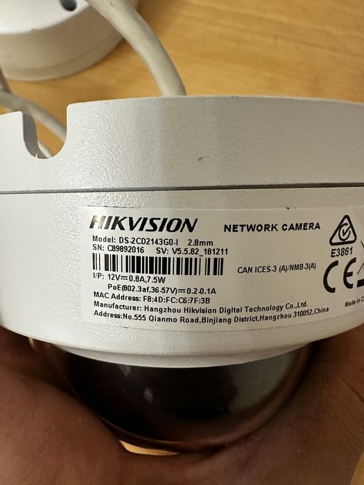 Ip камера hikvision, купольная Б/У
