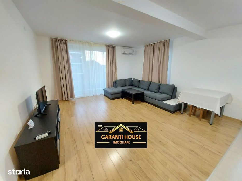 Bloc nou, apartament cu 2 camere + terasa, mobilat, parcare, 330€/Luna