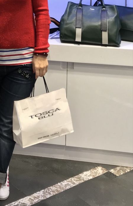 Tosca Blu двулицев плътен шал Намаление!