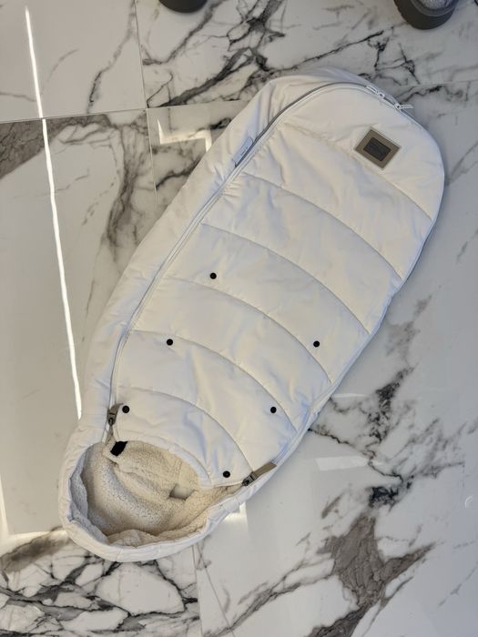 Тапицерия за седалка и шувалче Cybex Platinum WHITE за шаси Priam 4