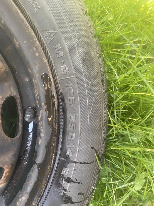 Jante vw polo skoda seat cu cauciucuri de iarna