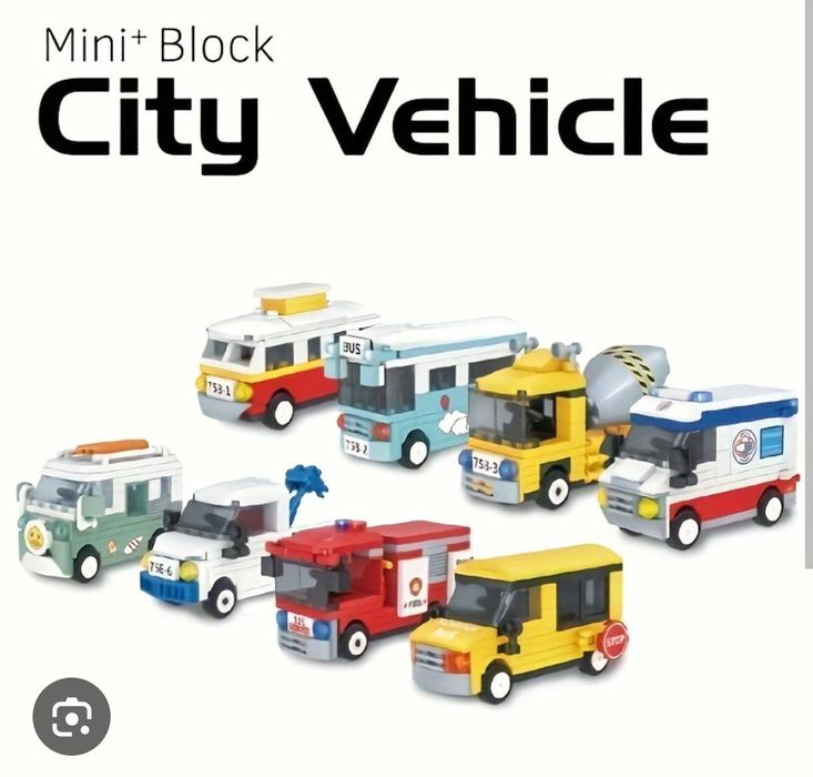 Мини Конструктор City Cars с нано части