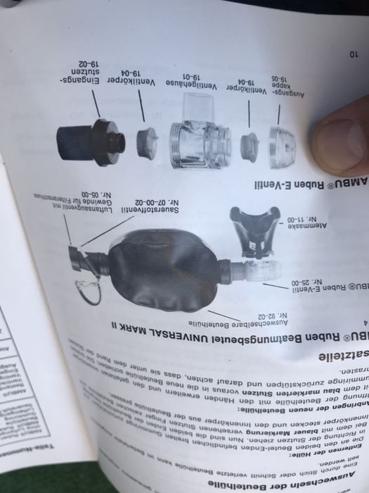 Aparat respirat mecanic pt colectie