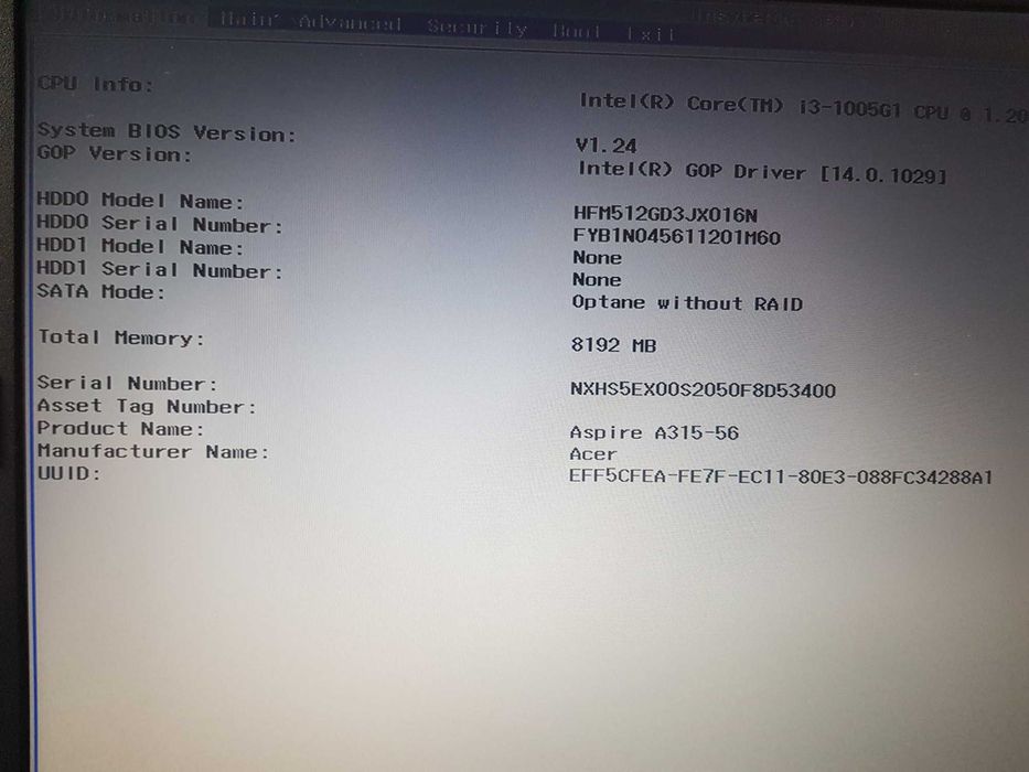 ACER Aspire 3 A315-56