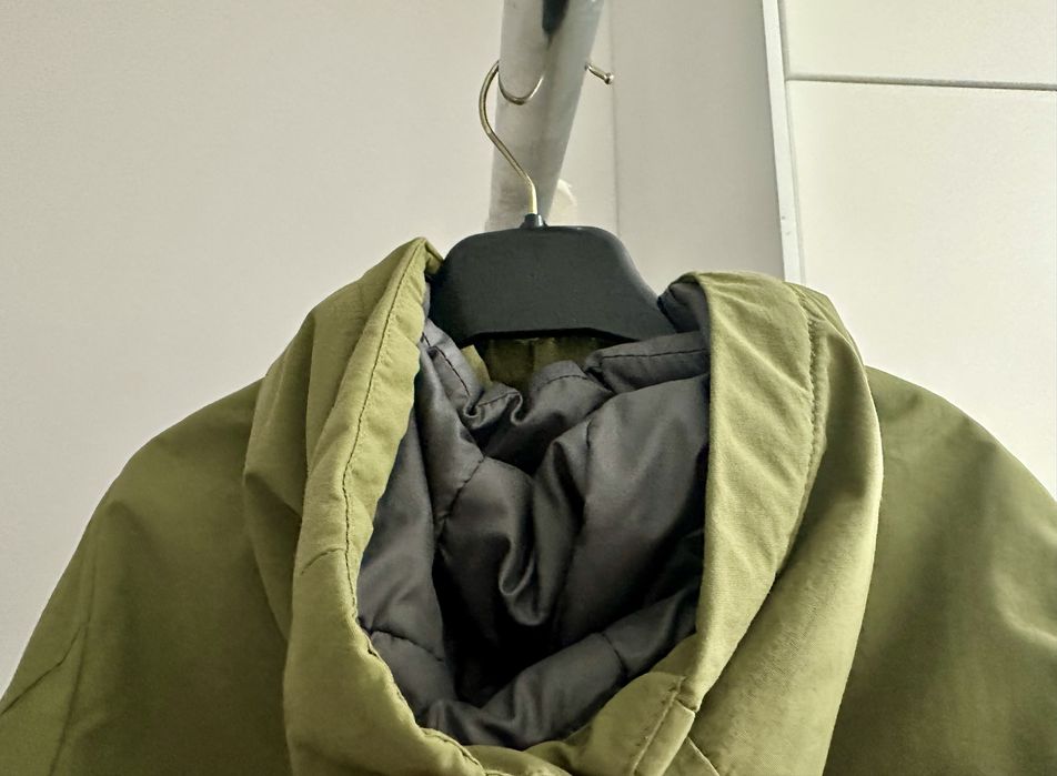 Jachetă parka ușoară, matlasată, Zara, mărimea 92, verde kaki