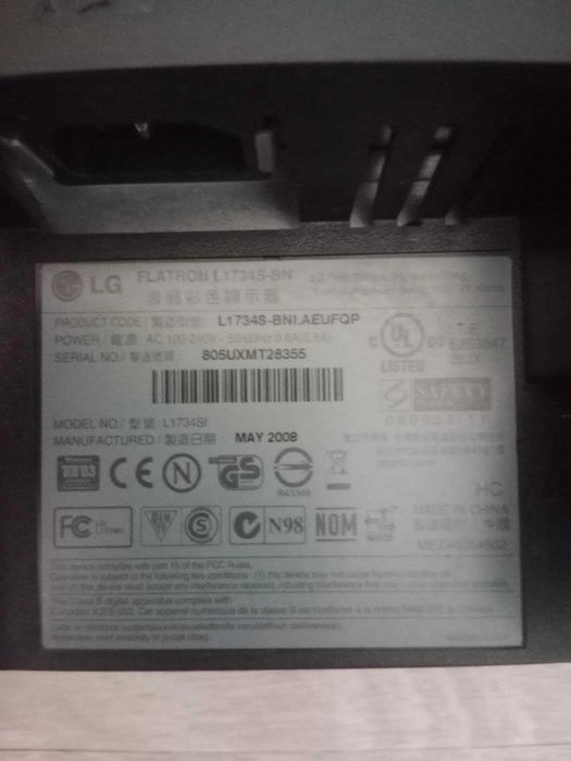 Монитор LG L1734S