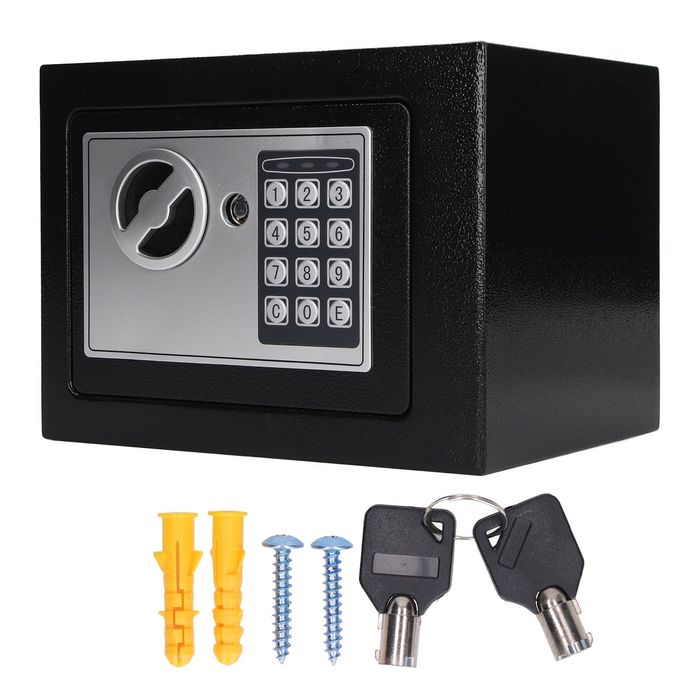 Електронен сейф 230 х 170 х 170мм, черен