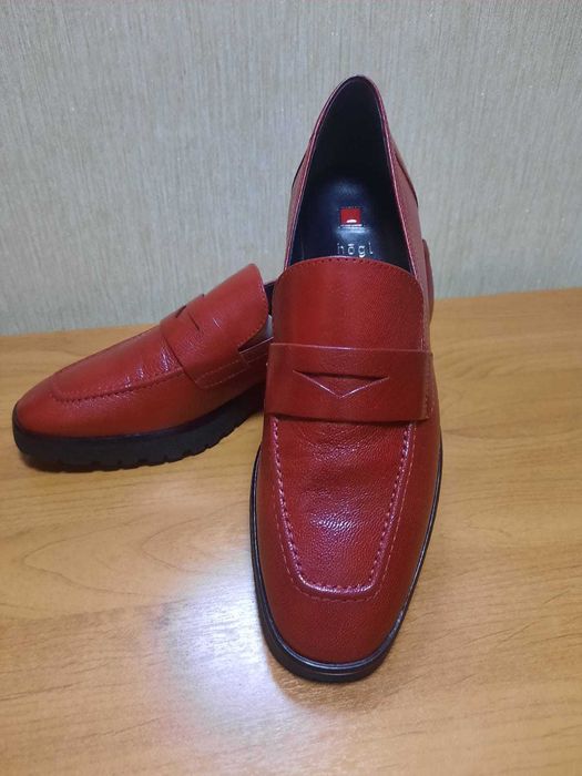 Лоферы HÖGL  женские, новые, размер 38,5 (5,5) натуральная кожа