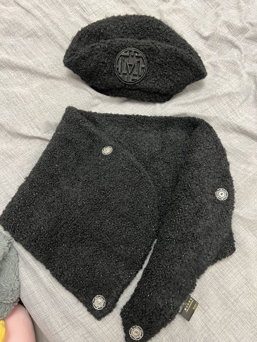 Берет и шарф женский