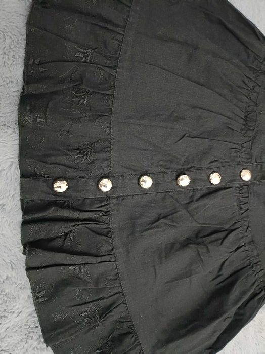 Fustă în nasturi argintii, livrare gratuită