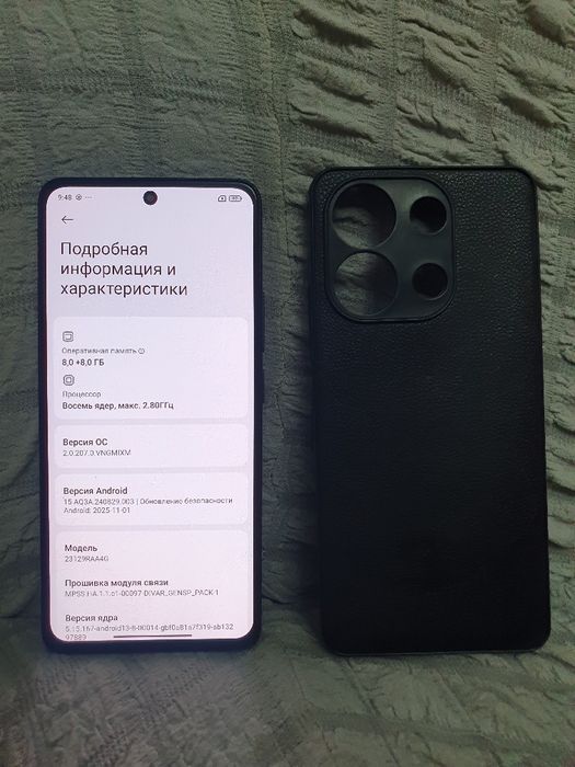 Srochna sotiladi Xiaomi Redmi Note 13 8+8/256Gb Black Original Igravoy