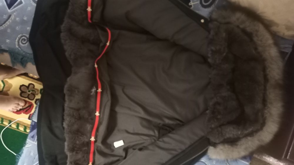 Парка детская, мех натуральный.