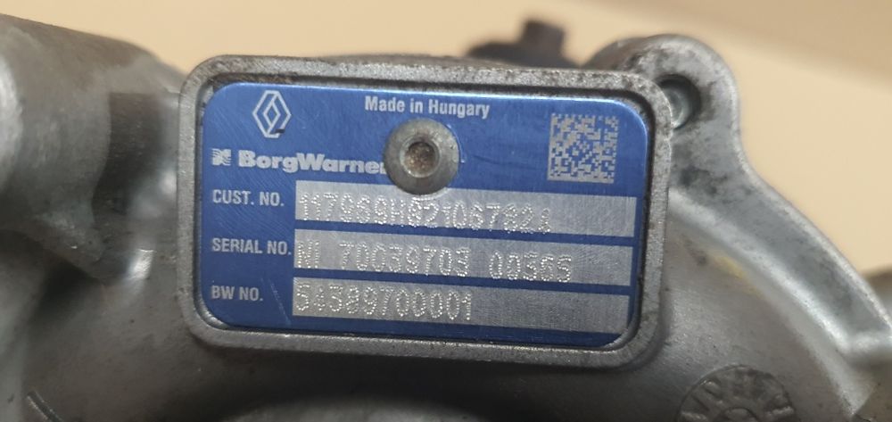 Turbina turbo turbosuflanta 1.6 dci R9M nissan qashqai