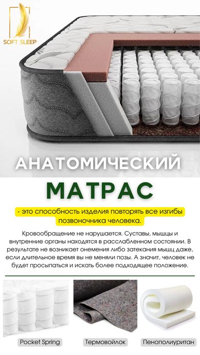 Анатомический матрас