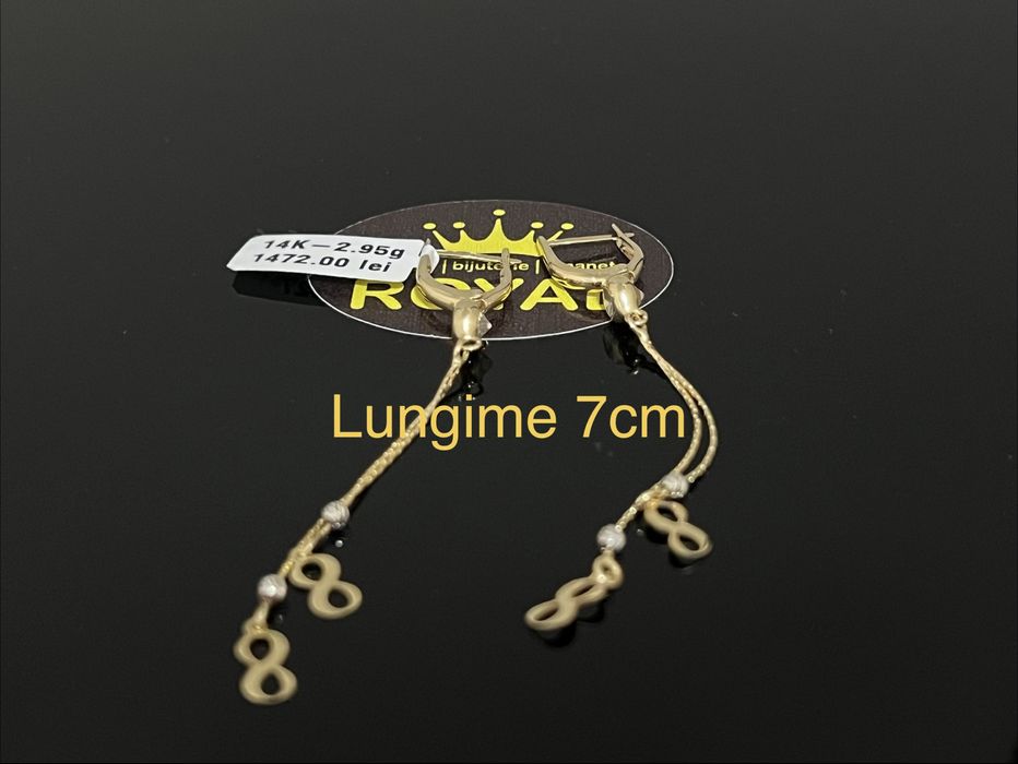 Bijuteria Royal CB : Cercei dama aur nou 14k 2,95gr