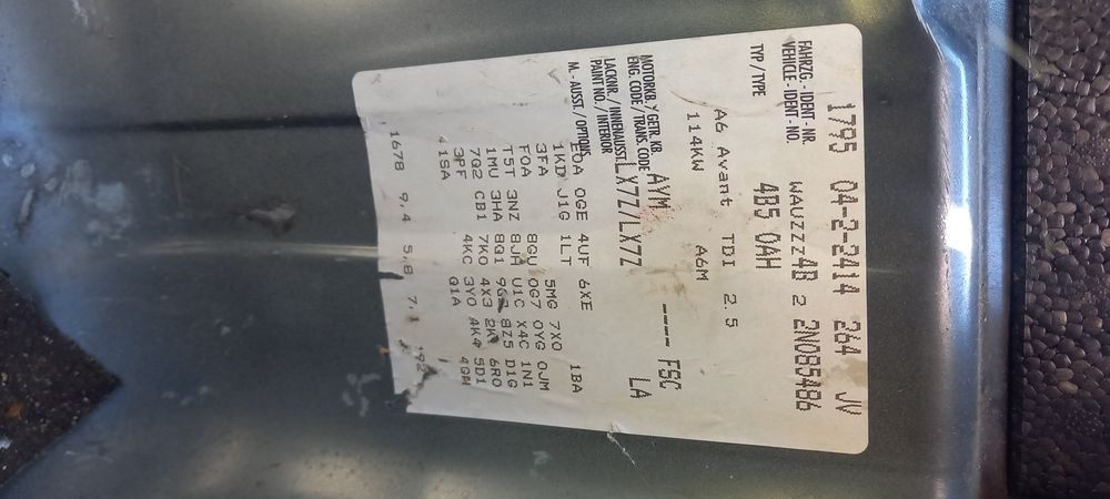 Audi A6 Avant C5 2.5 TDI 150 и 163к.с. на части