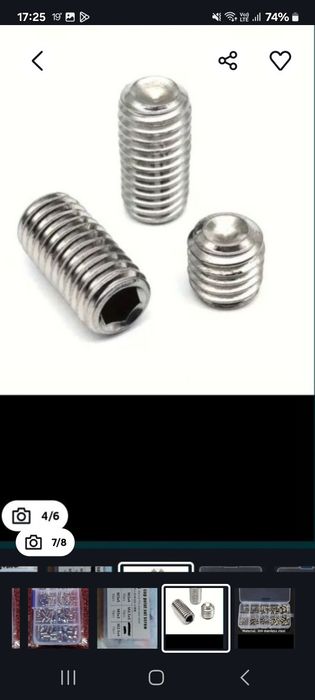 Suruburi inbus hexagonale inox 200buc și 450buc