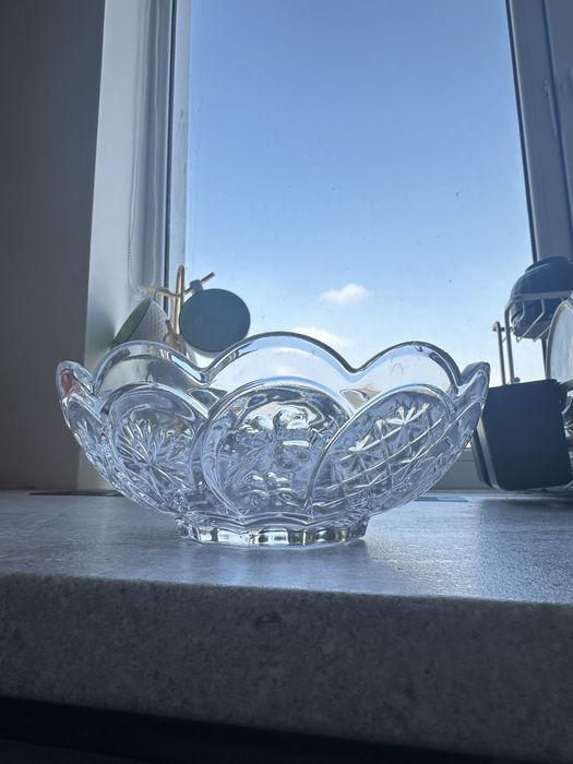 Хрустальная фруктовница