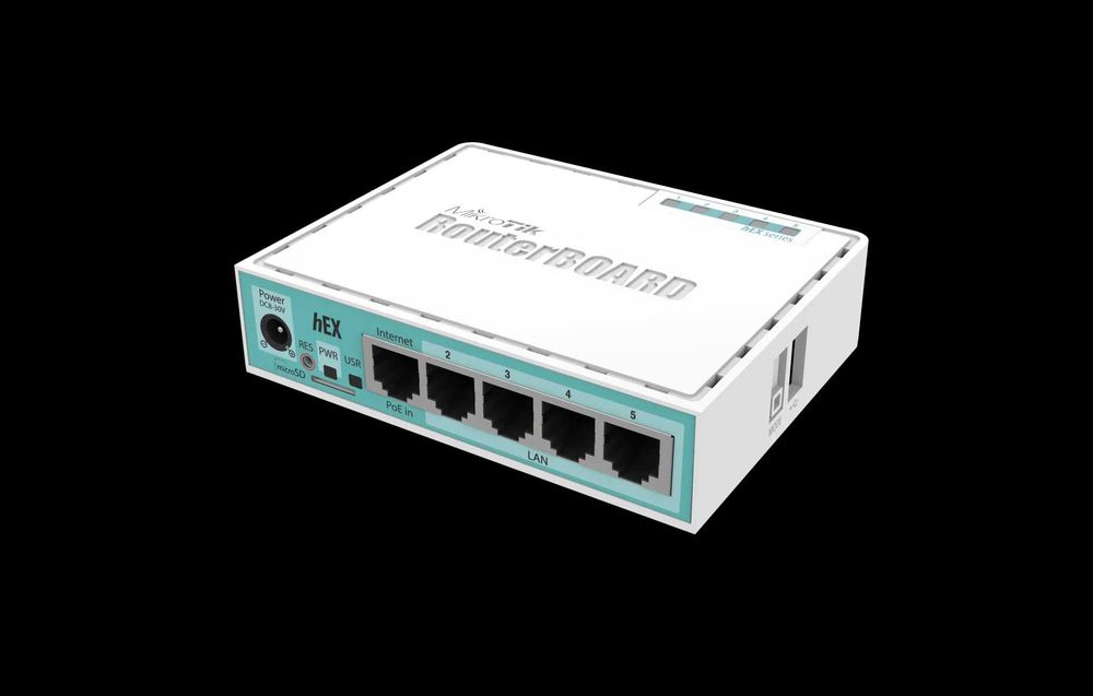 Маршрутизатор 	MikroTik	hEX (RB750Gr3)