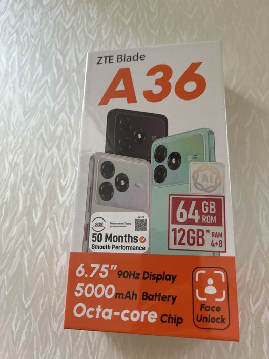 Смартфон ZTE Blade A36   64 Black