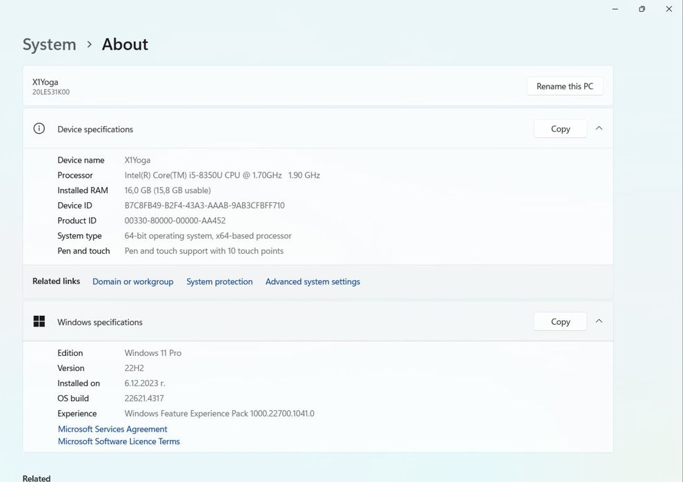Lenovo Yoga X1 Gen 3