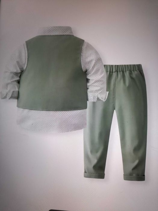 Детски комплект светло зелен