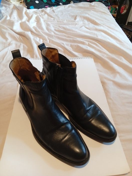 Черни боти №43 естествена кожа