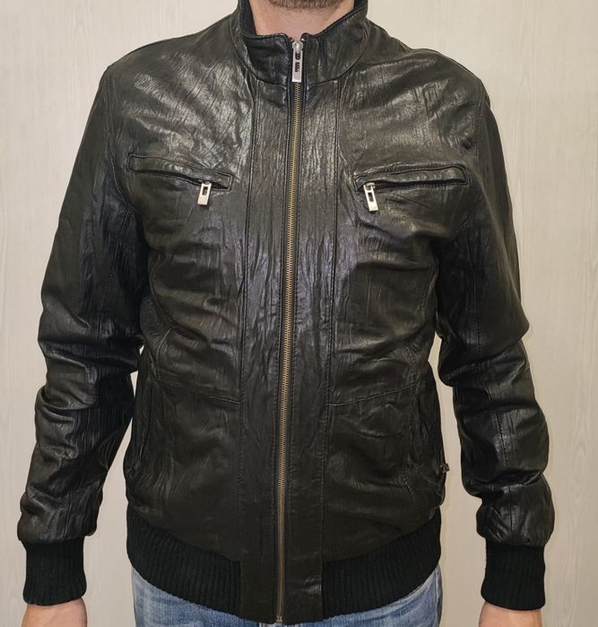 Кожаная куртка мужская