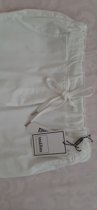 Бял дамски панталон