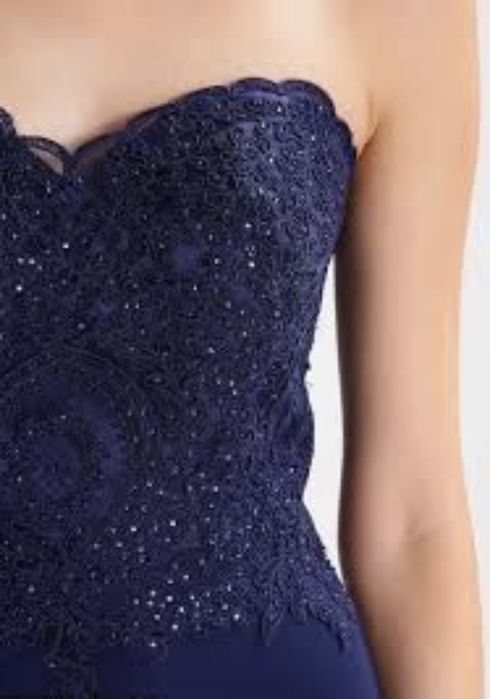 Rochie Lunga Navy,  masura M, impecabila, noua, eticheta