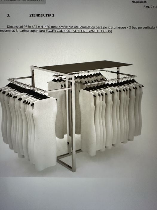 Mobilier magazin imbracaminte