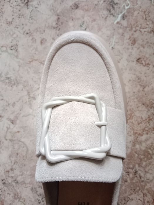 Лоферы замшевые туфли