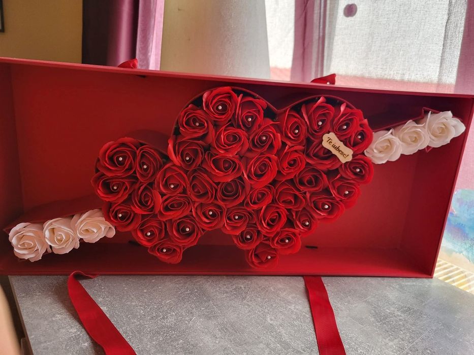 Aranjament cu flori din sapun