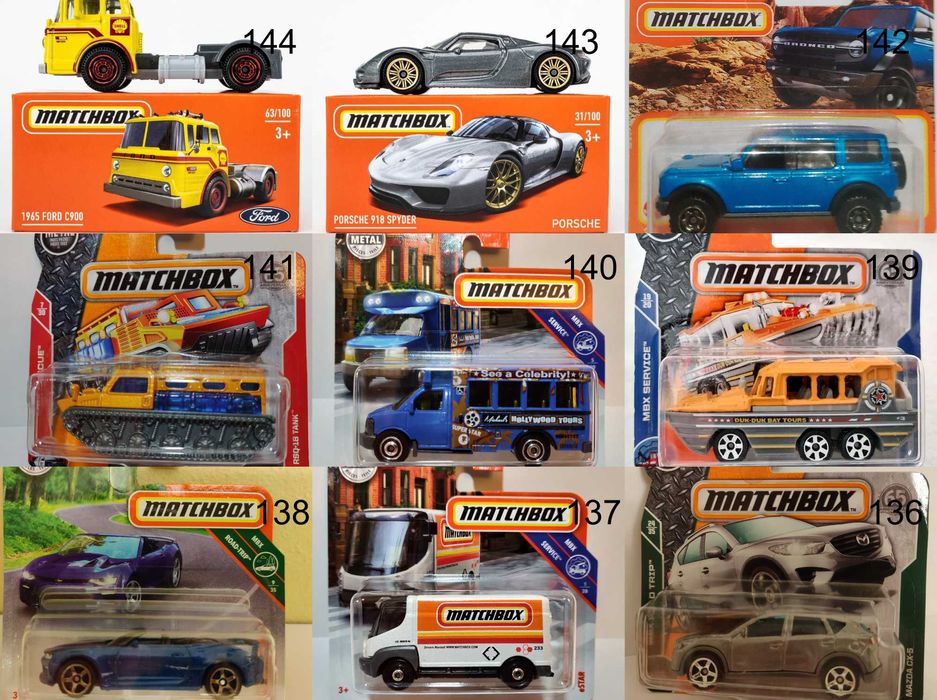 Метални колички Мачбокс Matchbox от различни години в мащаб 1:64 Част2