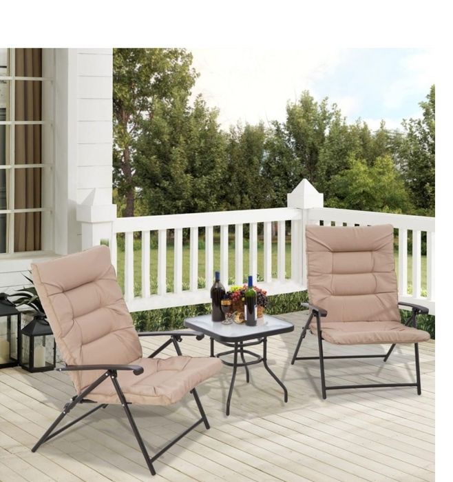 Маса два стола градински Комплект Чисто нов