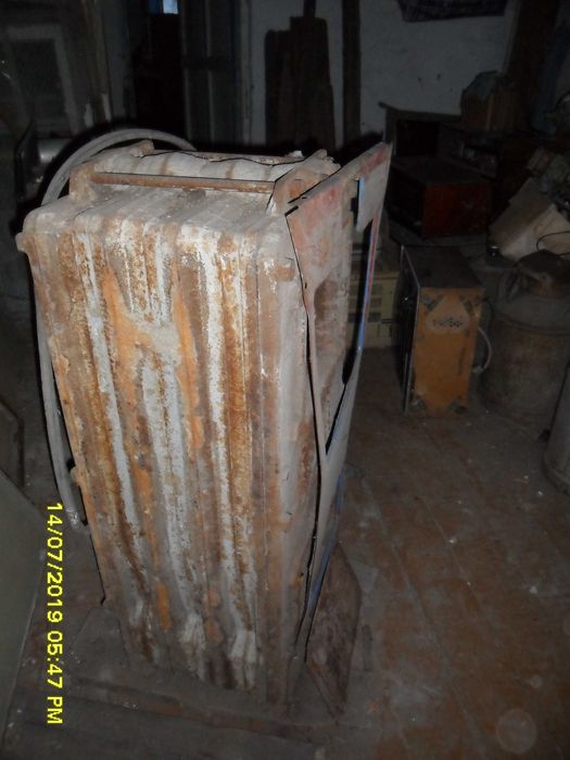 Печь - вагонка.  Советская. Чугун.