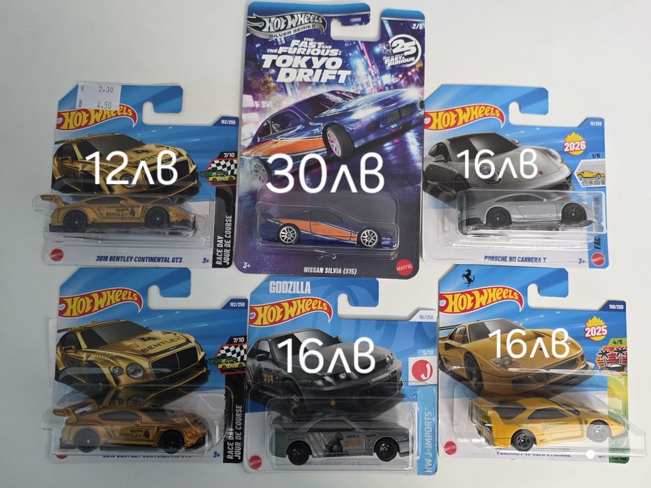 Колички Hot Wheels - различни модели