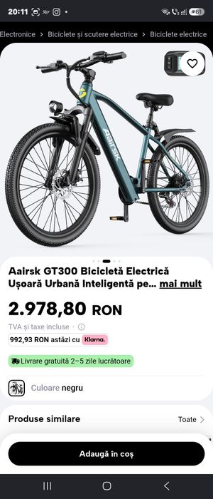 Vand bicicleta electrica